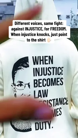 When injustice becomes law, resistance becomes duty … I DISSENT 🖐🏻 #freedom #equalrights #womenpower #ruth #wheninjusticebecomeslaw 