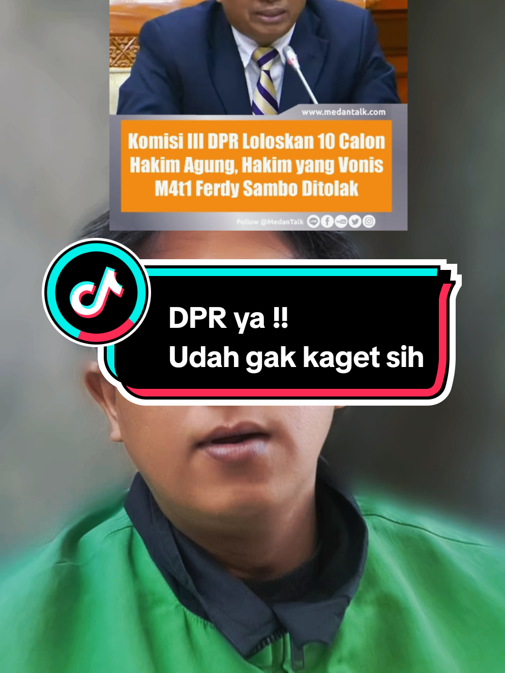 Hakim yang bagus malah di tolak sama DPR 😑😑😑 #dpr #bebannegara #hakim 