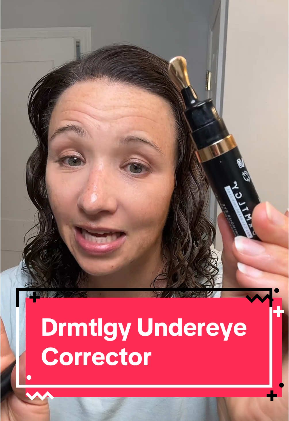 “Over-makeuping yourself” - a very technical term 😱 All joking aside, as our skin matures, more product isn’t always better. I’ve been loving how youthful my undereyes have been looking since throwing out the concealer and going with this @DRMTLGY undereye corrector.  #drmtlgy #drmtlgyluminouseyecorrector #undereyebags #undereyecircles #tiktokshoprestock  