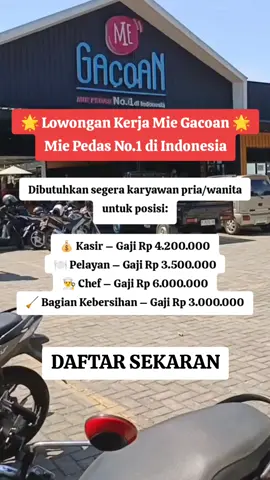 #lowongankerja2025 #infolokerhariini #lokerrestoran #lokermiegacoan #masukberanda 