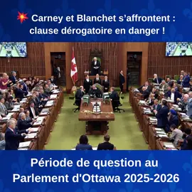 🚨 Clash à Ottawa : Carney VS Blanchet 🚨 Dans un duel explosif au Parlement, Mark Carney et Yves-François Blanchet s'opposent sur la clause dérogatoire, la laïcité, et la Constitution canadienne! ⚖️🇨🇦 💥 Au programme : - Le clash Québec-Ottawa sur l'usage de la clause dérogatoire 💭 - La laïcité de l'État, pierre angulaire au Québec 🌟 - Supériorité de la Cour suprême? Le débat continue! 🏛️ 🔥 Tensions fédérales-provinciales en jeu! Qui l'emportera dans ce bras de fer politique? 🤔 👀 Abonne-toi pour les dernières updates! #CarneyVsBlanchet #ClauseDérogatoire #PolitiqueQuébécoise #Laïcité #Québec #Canada #Parlement #DébatPolitique #Fédéralisme #AutonomieProvinces #Constitution #TensionsPolitiques #ActualitéCanada #Explosif #ChocDesTitans