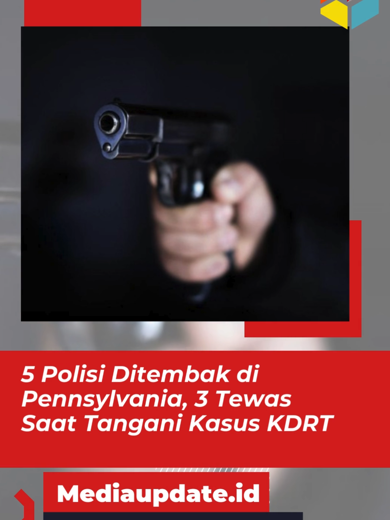 🔥BREAKING: Penembakan Brutal di AS! 5 polisi ditembak saat tangani kasus KDRT di Pennsylvania… 3 di antaranya tewas di tempat. ⠀ 📍Tragedi ini bikin publik AS geger. Kekerasan dalam rumah tangga berubah jadi pembantaian aparat. ⠀ 🕊️ Rest in peace untuk para korban. 📌 Tetap waspada & hormati penegak hukum di manapun. Baca Selengkapnya : https://media-update.nht1.web.id/5-polisi-ditembak-di-pennsylvania-3-tewas-saat-tangani-kasus-kdrt/ #BreakingNews #PenembakanPolisi #PennsylvaniaShooting #DomesticViolence #KDRT #PoliceDown #USNewsToday #BeritaDunia #BeritaInternasional #TikTokNews #ViralTikTok #CrimeNews #PolisiAS #NewsUpdate #FYPNews #ForYouPage