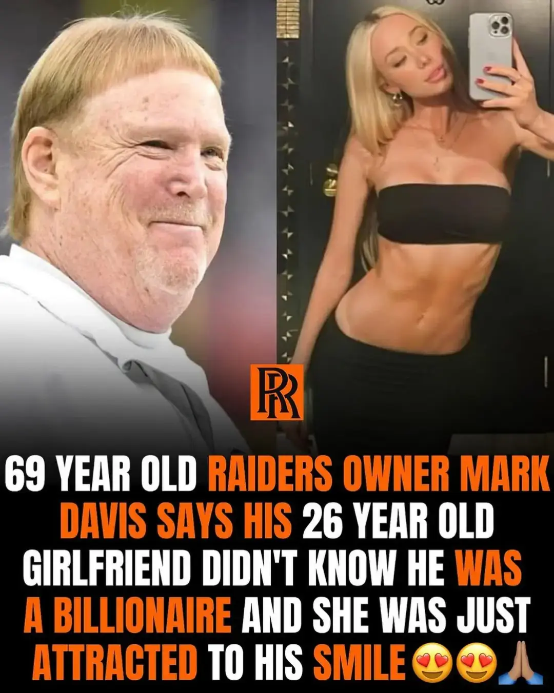 Girls Like This Don’t Exist No More…69-year-old Raiders owner Mark Davis says his 26-year-old girlfriend didn’t know he was a billionaire - she was just attracted to his smile.😍🙏🏽 Now whether you believe that or not... here’s what we do know:Confidence is currency. And being authentically yourself? That’s rare - and powerful. Money might open doors, but how you carry yourself is what makes people stay.You don’t need to flex wealth to attract real connections — just real energy, real presence, and a genuine vibe. You can work on your business, build your bank account, and still lead with personality. Because at the end of the day, people connect with who you are, not just what you own. #follow FOR MORE #fam 💚 ♥️ 