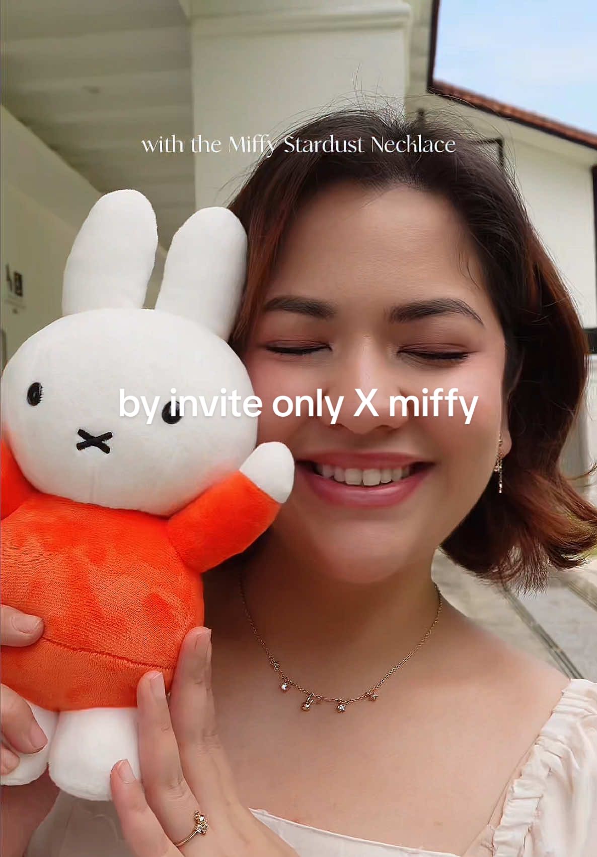 Carrying a little miffy magic wherever the day takes you 🌿☀️ Celebrate miffy’s 70th anniversary with @By Invite Only Jewellery first-ever licensed jewellery collection, inspired by the stars 🌟  . .  #StargazingWithMiffy #LoveBIO ✨🐰