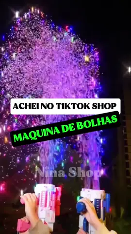 Maquina de soltar bolhas coloridas diversão garantida #bolhas #presentes #maquinadebolha #tiktok99superofertas 