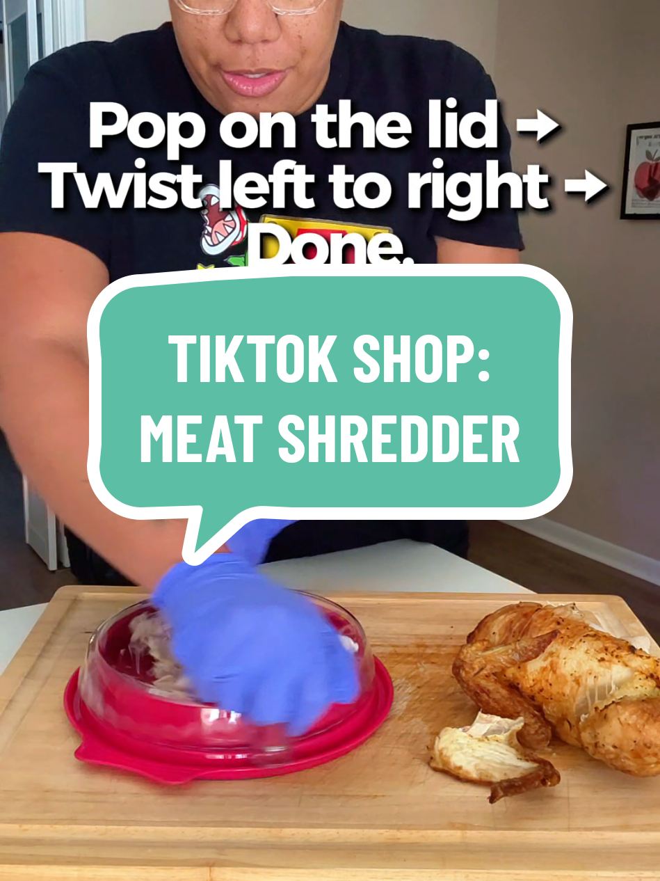 Making chicken tacos tonight & this shredder is my new MVP. 🏆 Shreds any meat in minutes, chicken, beef, pork, turkey, you name it! 🔥 #TikTokMadeMeBuyIt #KitchenGadgets #ShredMeat #ChickenTacos #TikTokShop 