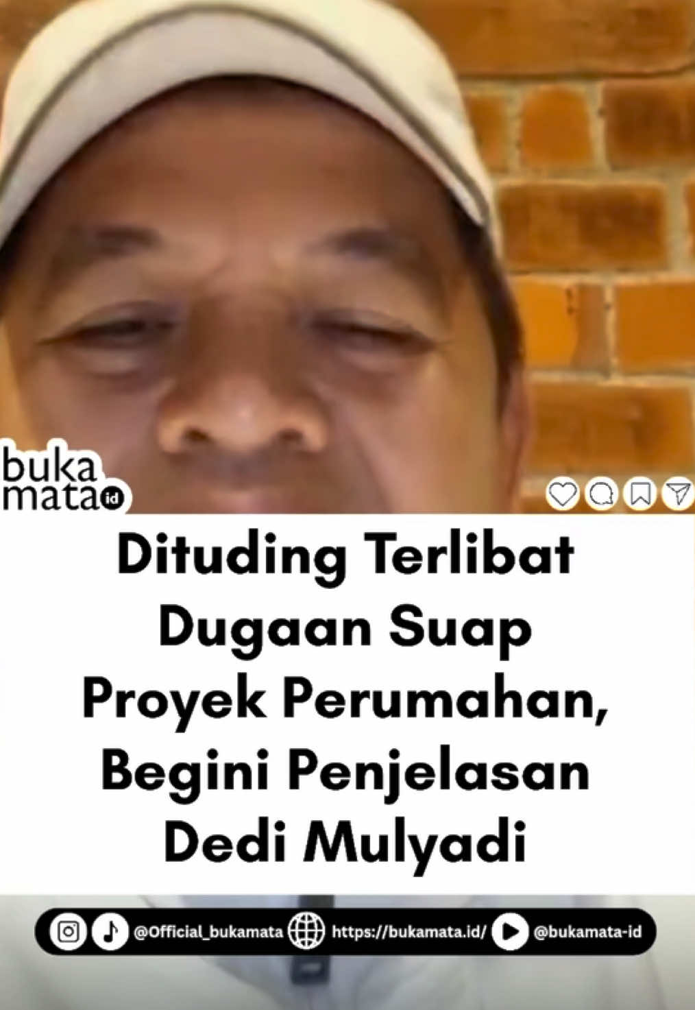 Gubernur Jawa Barat, Dedi Mulyadi, membantah tudingan keterlibatannya bersama Menteri Perumahan dan Kawasan Permukiman (PKP), Maruarar Sirait, dalam kasus dugaan suap dan gratifikasi terkait proyek perumahan. Tudingan tersebut muncul melalui unggahan akun TikTok DPP NCW yang hingga Kamis (18/9/2025) pagi, telah ditonton 85 ribu kali. Video menampilkan cuplikan saat Dedi dan Maruarar menghadiri peluncuran renovasi rumah bagian dari program Bebenah Kampung di Jalan Pagarsih, Kota Bandung, pada 3 Mei 2025. Dalam konten itu, muncul narasi yang menyebut Maruarar dan Dedi diduga menerima suap dari proyek perumahan, termasuk keterlibatan oknum konglomerat. Menanggapi tudingan itu, Dedi Mulyadi menegaskan melalui akun Instagram resmi @dedimulyadi71 bahwa konten tersebut adalah hoaks. Dedi mempersilakan pihak manapun untuk melaporkan tudingan tersebut, sambil menekankan bahwa selama ini ia tegas menindak pelanggaran usaha yang merugikan masyarakat. (MIM) Simak berita selengkapnya di https://bukamata.id/berita/dituding-terlibat-dugaan-suap-proyek-perumahan-begini-penjelasan-dedi-mulyadi/ ! #jawabarat #jabar #jabaristimewa #dedimulyadi #kangdedimulyadi                        