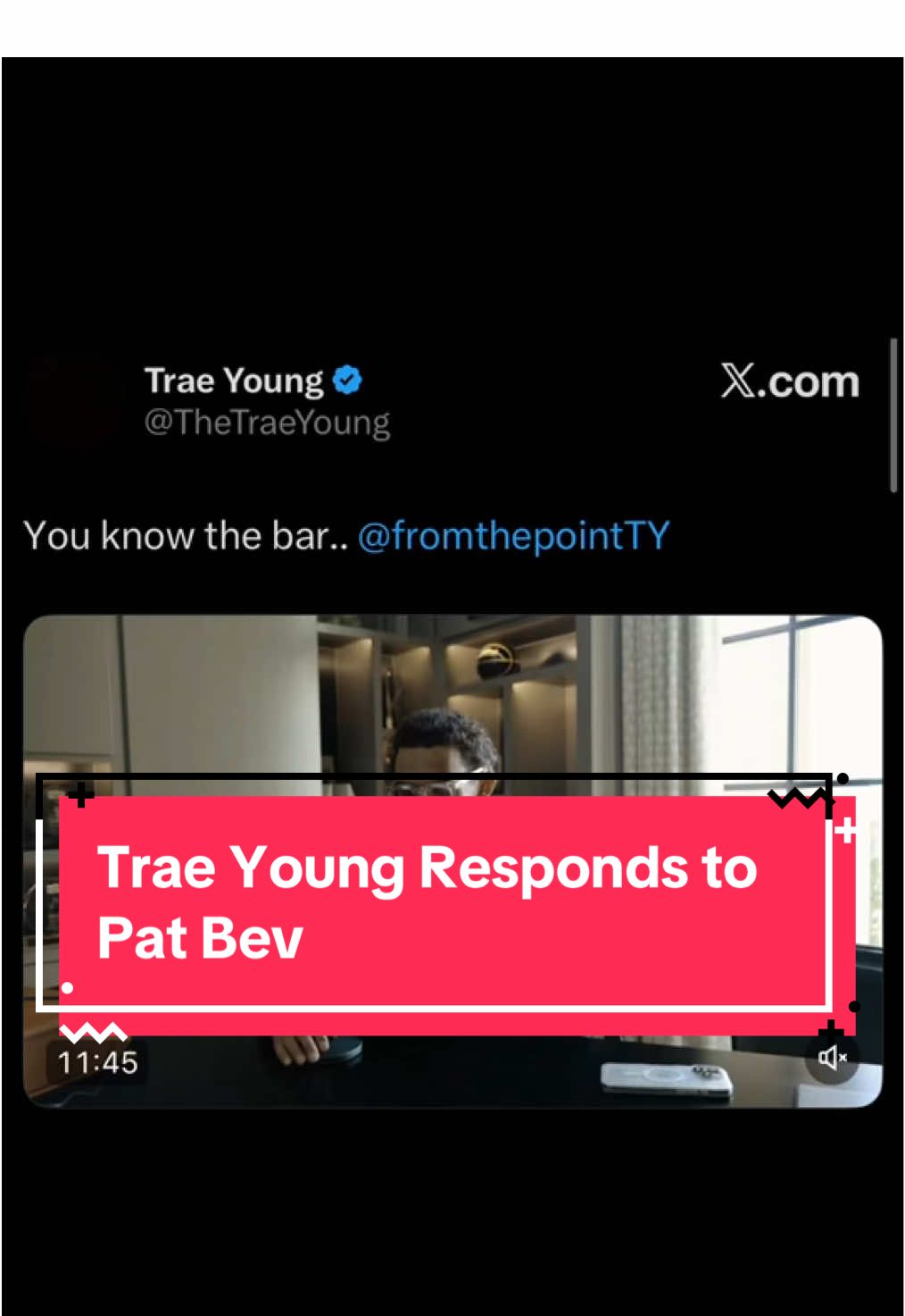 Trae Young goes off on Pat Bev #traeyoung #patbev #viral 