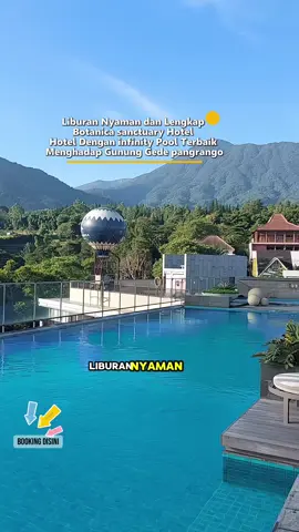 Hotel dengan infinity Pool Terbaik View Gunung gede pangrango. The Botanica sanctuary Puncak. Cisarua Bogor. Sekarang Booking Hotel bisa langsung lewat TikTok dan dapatkan cashback sampai dengan 100Ribu untuk pembelian pertama kamu di TikTok. #goacademyhotelsep #JelajahHepi  #travelokaxperience  #RealwayXThebotanicasanctuaryXtravelokaxperience #GoAcademyTravel  @RealwayMediaIndonesia