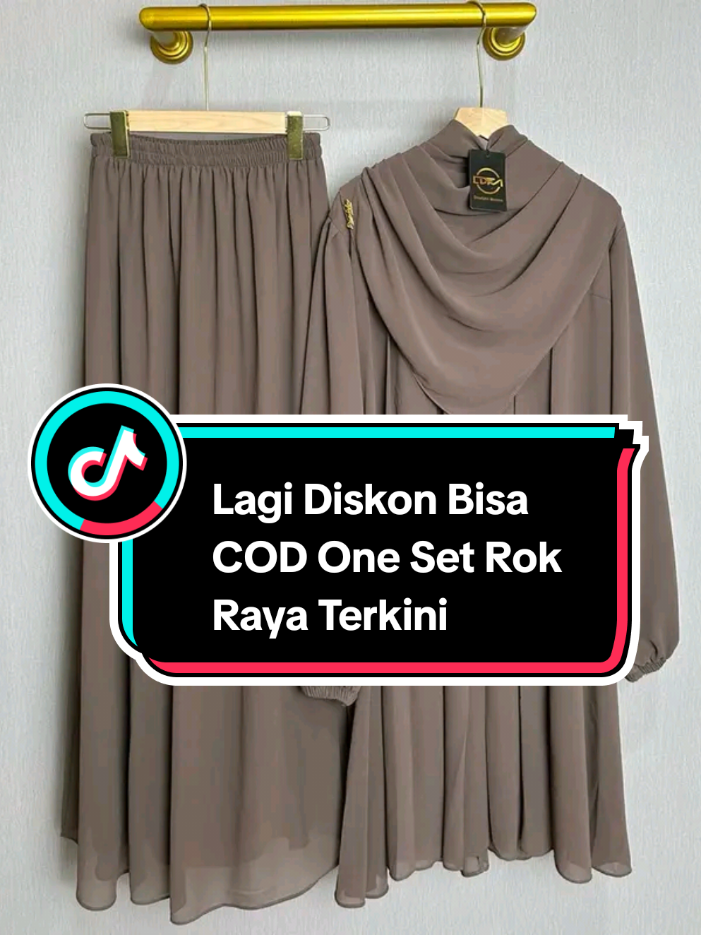 Lagi Diskon Ambyaar Bisa COD One Set Rok Raya Terkini #fyp #promoguncang99 #flashsale #oneset #setelanwanita 