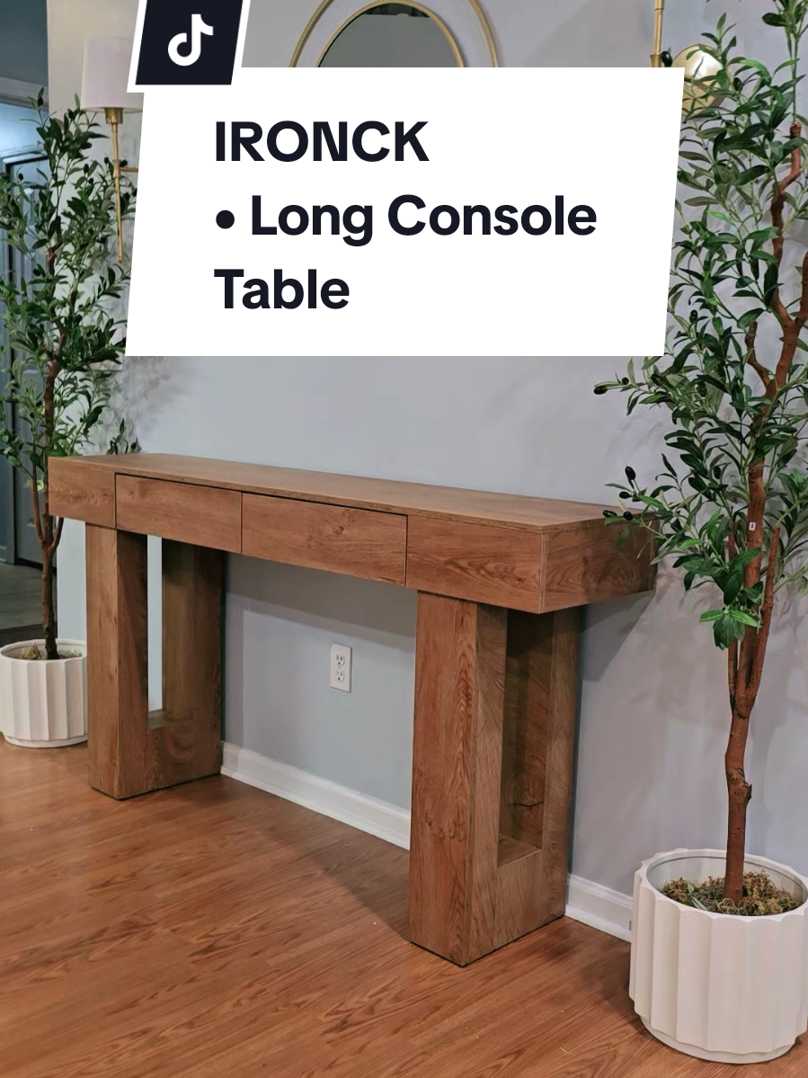 IRONCK • Long Console Table #IRONCK  #LongConsoleTable #repisas #entrancedecor  #TikTokShopFallDealsForYou 
