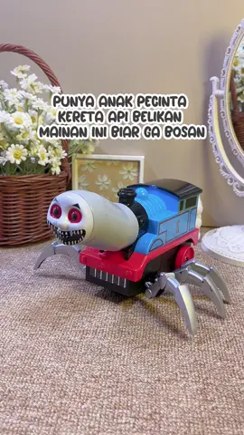Kereta api laba laba modelnya unik banget nih😍💖✨ #keretaapi #keretaapithomas #thomas #keretathomas #keretamurah #fyp 