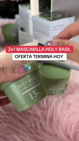 Esta mascarilla coreana burbujeante con albahaca sagrada y PHA es ideal para limpiar poros, reducir puntos negros y dejar la piel suave/radiante La textura burbujea mientras trabaja ¡Me encantó! Es perfecta para todo tipo de piel #TikTokShop #KBeauty #tiktokshopcreatorpicks #mascarillacoreana  #superbrandclub 