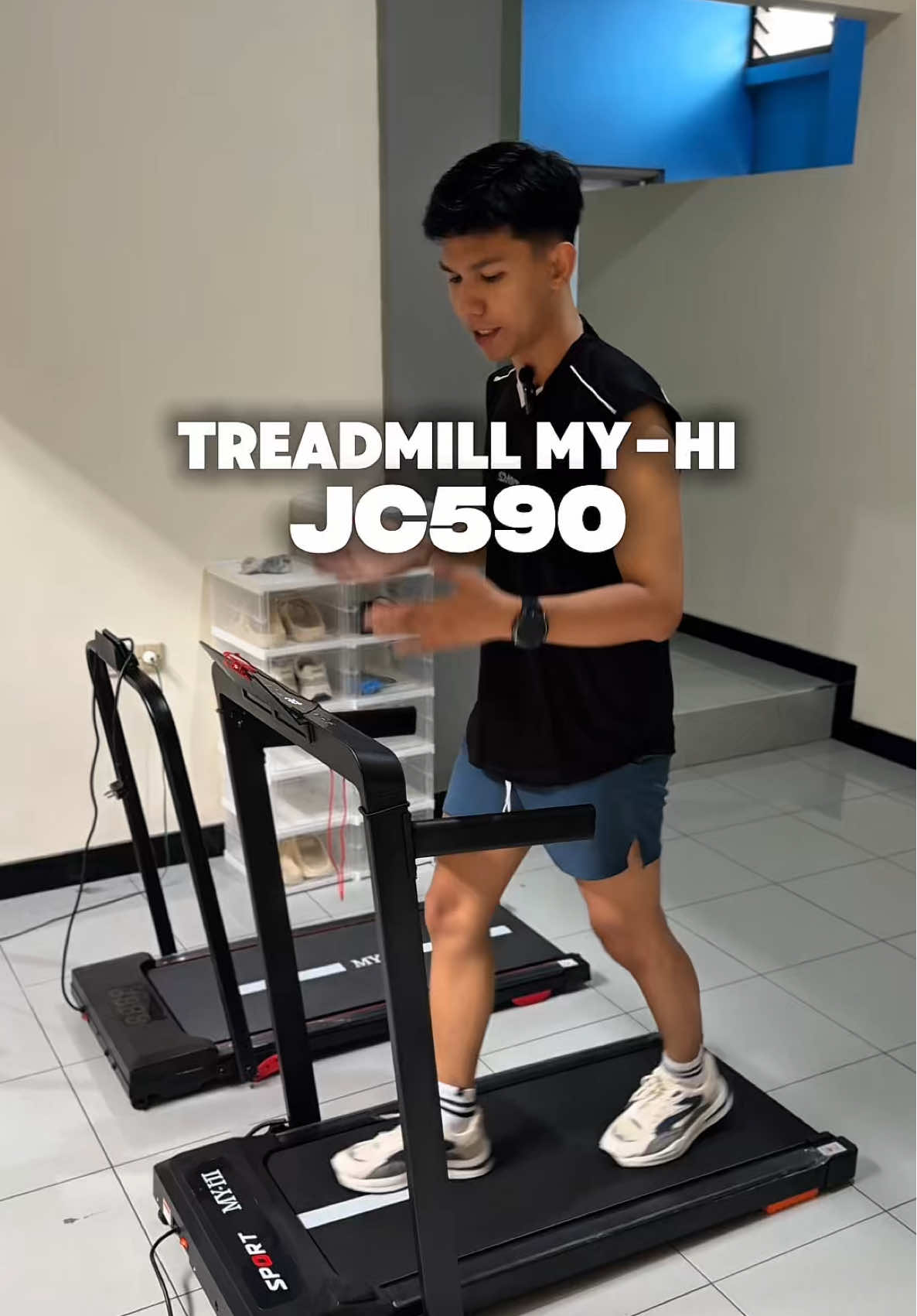 Membalas @_watut treadmill my-hi jc590 speed 14km/h udah ada safety daya rendah cuma 200w max beban 200kg Simple tanpa remote udah touch kontrol. #treadmill #treadmillmyhi #treadmillworkout #homeworkout 