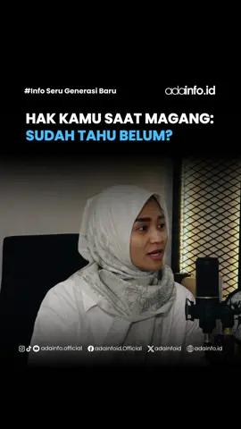 HAK KAMU SAAT MAGANG : SUDAH TAHU BELUM? Kalau tugasmu jauh dari deskripsi magang atau diperlakukan kayak karyawan penuh waktu tanpa arahan, berarti ada yang salah  Ingat, magang yang baik harus fokus ke pembelajaran dan pengembangan diri. Kalau ragu, coba ngobrol sama HR atau pembimbing ya  . . . #InfoSeruGenerasiBaru #MagangBijak #KarierMuda #EdukasiAnakMuda