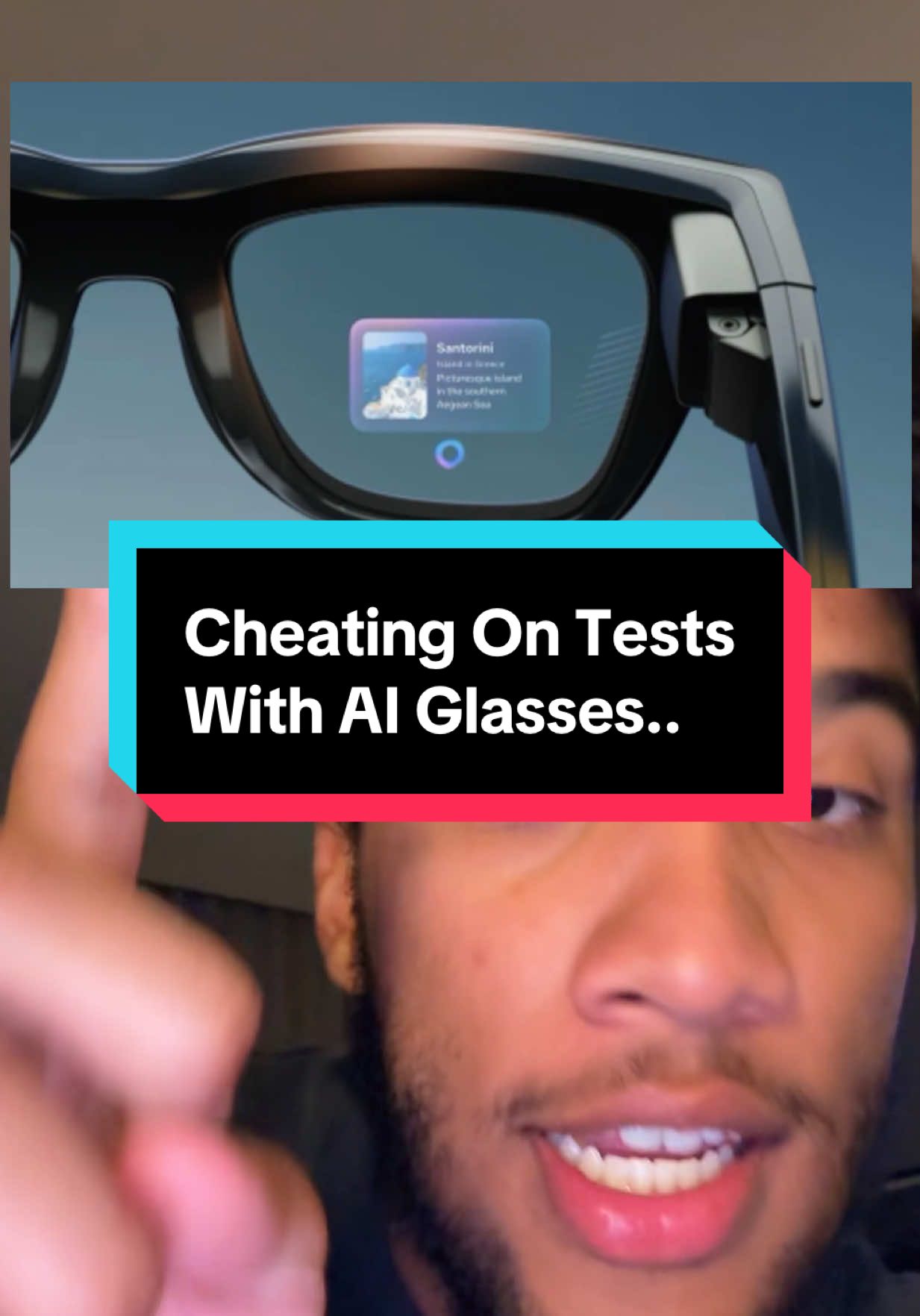 Replying to @Dan Da Man   Cheating in school with Meta Ray Ban displays.. #carterpcs #Tech #techtok #meta #metaraybandisplay 