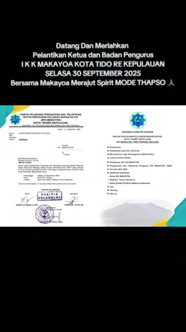 #makayoahalsel  #malukuutarapride🏝🔥fypシviral  UNDANGAN PELANTIKAN IKK MAKAYOA KOTA TIDORE KEPULAUAN PERIODE 2025-2028