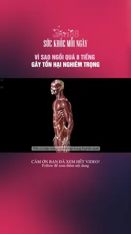 VÌ SAO NGỒI QUÁ 8 TIẾNG GÂY TỔN HẠI NGHIÊM TRỌNG#LearnOnTikTok