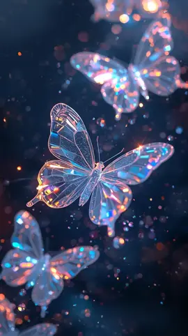 Crystal butterflies 🦋#4kwallpaper #4dwallpaper #butterflies #wallpaper #livewallpaper 