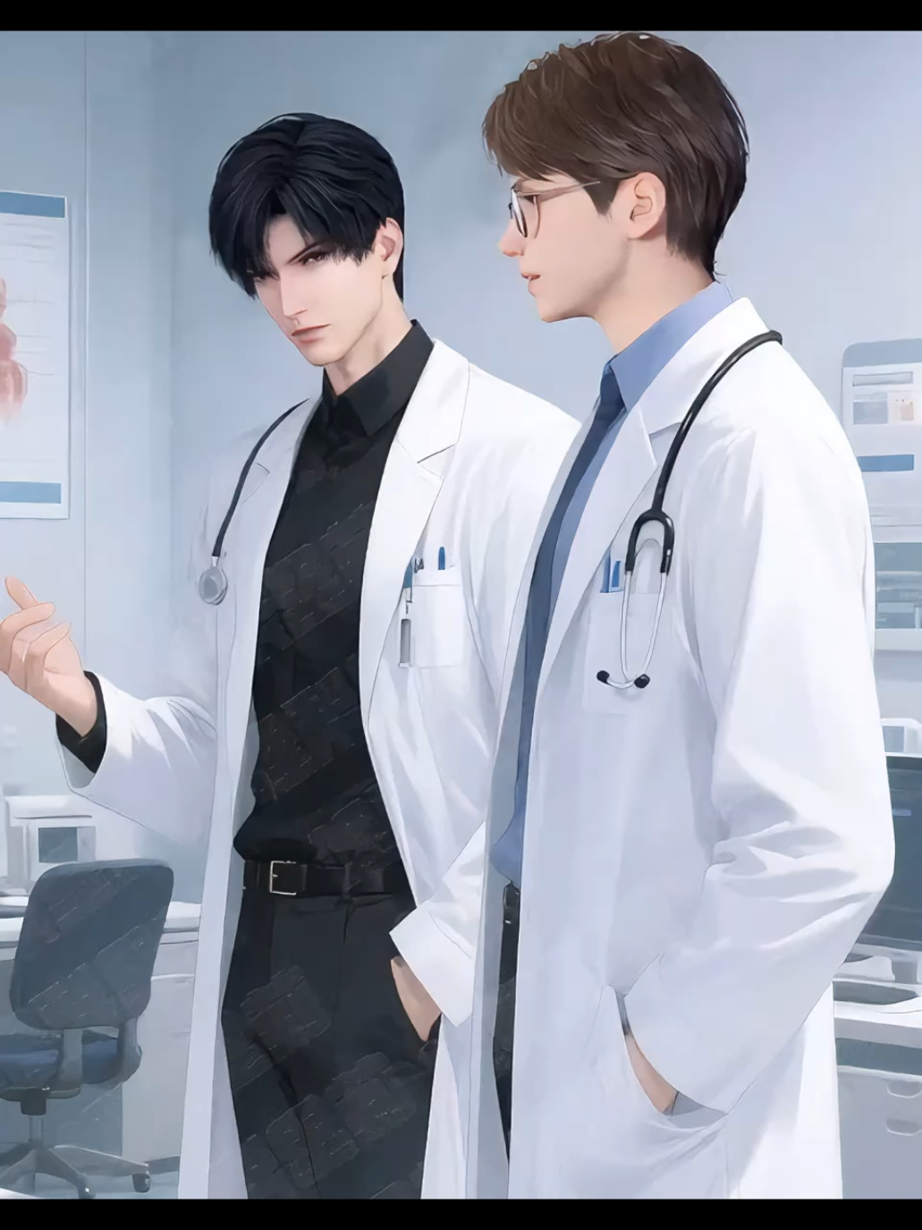 those two hot doctors 😍😍😍🔥🔥 so which one are you interested in? dr. Zayne or dr. Greyson? #lads #loveanddeepspace #fyp #zayneloveanddeepspace #zayne 