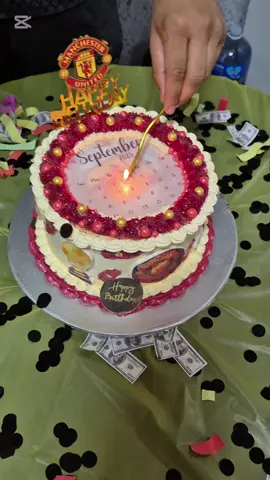 Burn away cake. Thank you so much @Benita Pather  #manchesterunited #birthdaycake #burnawaycake #fyp #tiktokviral 
