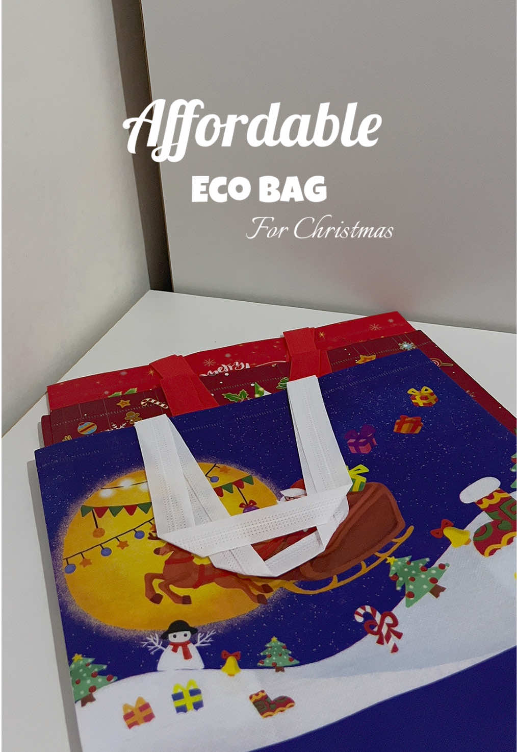 Bermonths na!perfect tong eco bag na lalo na sa mga  Mag bibigay ng  gifts#christmas #2025 #bermonths #christmasbag #christmaspaperbag 