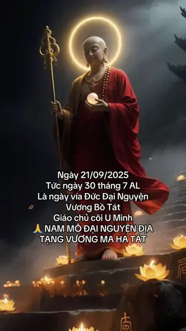 🙏 NAM.MÔ ĐẠI NGUYỆN ĐỊA TẠNG VƯƠNG BỒ TÁT MA HA TÁT 🙏 #nammodainguyendiatangvuongbotat 