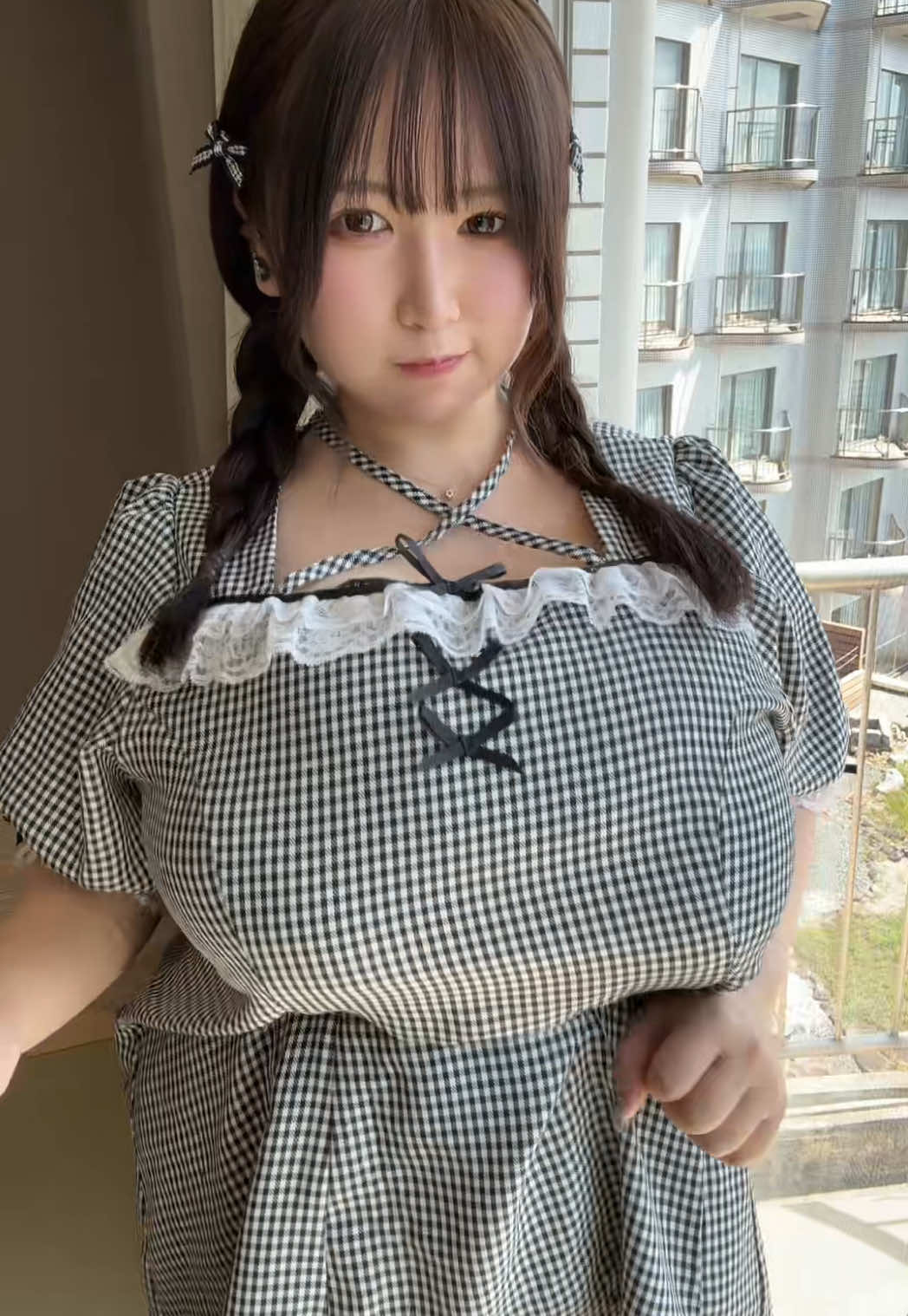 三つ編み良いかな？ #むちむち #ぽっちゃり #ぽっちゃり女子 #ぽっちゃりコンカフェ #グラビア 