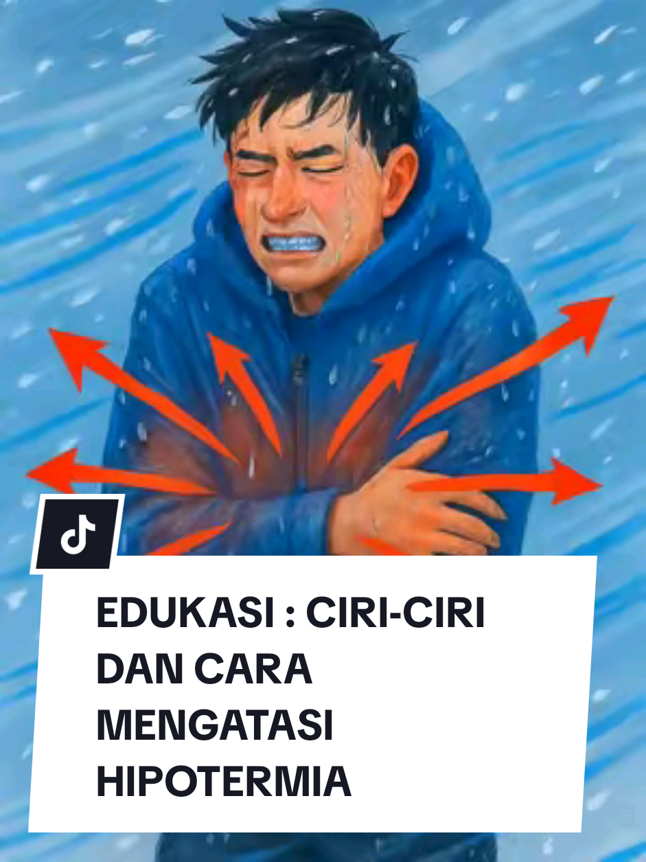 EDUKASI | HIPOTERMIA.  Jangan anggap remeh kedinginan, karena hipotermia bisa membunuh dalam diam.  #Hipotermia #PertolonganPertama #serunyabelajar  #FYP #EdukasiKesehatan