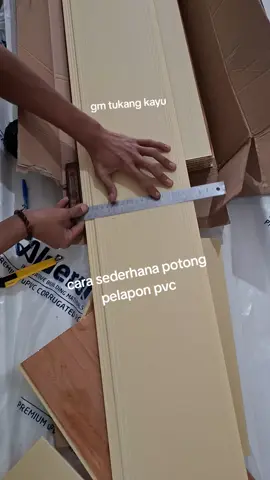cara sederhana potong pelapon pvc  #carpenter #woodworking #belajarnukang #tukangkayukreatif #pyfツviral_❤ 