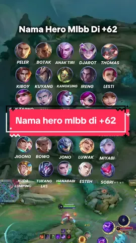 Nama hero mlbb di +62 #NEXTJagoanMabar #MLBBNEXT2025 