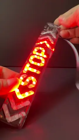Lampu LED Tulisan STOP panjang 20cm serbaguna bisa pasang disemua motor  #lampumotor #lamputulisanstop #lampumotorled #stoprem #stoplamprunning 