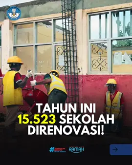 🏫✨ 15.523 Sekolah Direvitalisasi di Tahun 2025! Dengan dukungan anggaran Rp16,9 Triliun, program revitalisasi sekolah kini menjangkau: 📍 1.454 PAUD 📍 6.149 SD 📍 3.994 SMP 📍 2.237 SMA 📍 1.689 sekolah lainnya (SMK, SLB, SKB) Revitalisasi sekolah bukan sekadar renovasi & pembangunan. Ini adalah bekal bagi masa depan, memastikan setiap murid belajar di lingkungan sekolah yang layak, aman, dan nyaman. Apakah sekolahmu masuk dalam program revitalisasi tahun ini? Mari kita kawal bersama 💪 Karena sekolah layak adalah hak seluruh murid Indonesia. #PendidikanBermutuUntukSemua #SetahunBerdampak #SekolahLayak #AmanNyaman #GotongRoyong