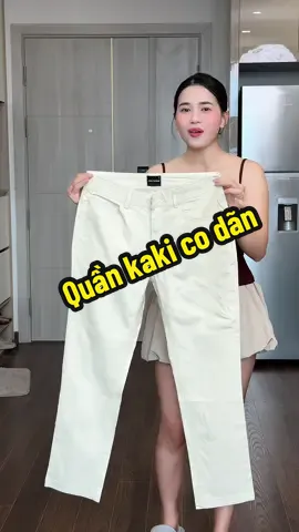 Quần kaki co dãn#kieugialinh #quankaki #quandainam 