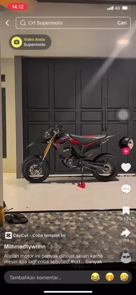 Berpape lama ku sabar 🙃😔#fypppcrf150l #supermoto 🚀