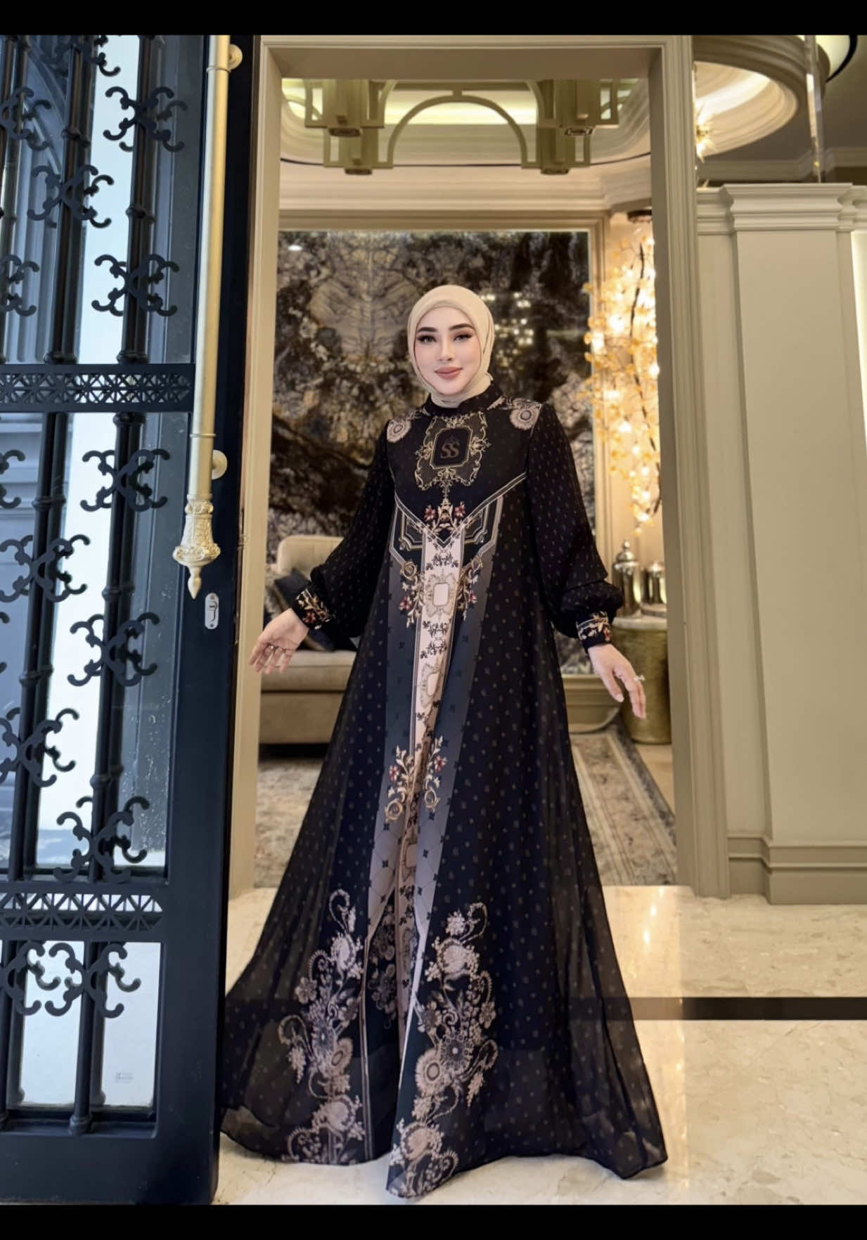 dress hitam mewah 😍