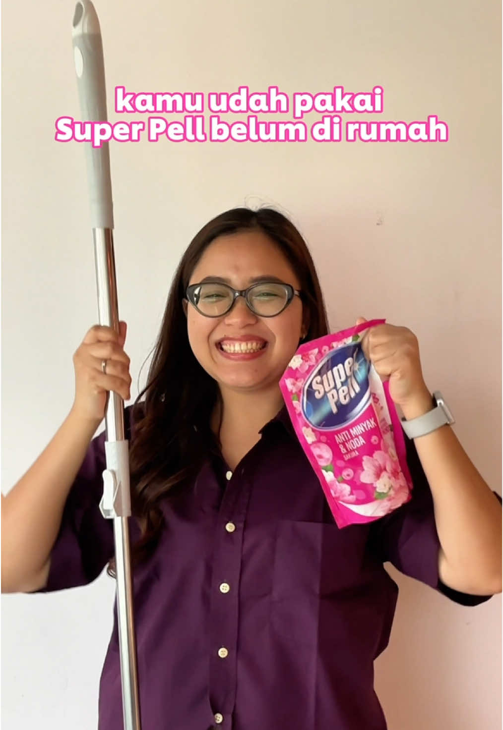 Mood jadi happy lagi karena ngepelnya pakai Super Pell Sakura 🥰✨ #superpell #antiminyak #antinoda 