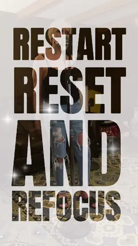 Restart, reset & refocus #keepgoing #inspirationalquotes #justdoit #bestrong #motivationalvideo  