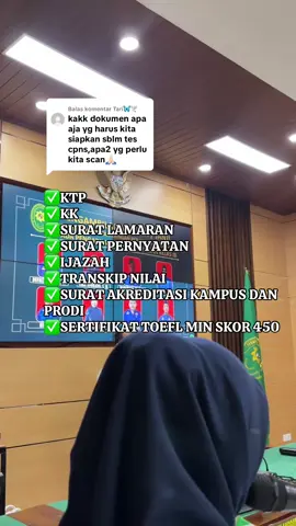 Membalas @Tari🦋🕊️ note: persyaratan dokumen cpns sesuai ketentuan masing-masing instansi yaa. jangan lupa cek persyaratan di instansi dan formasi yg pengen didaftar🤙#pnsmahkamahagung #syaratcpns #pendaftarancpns #cpns #infocpns 