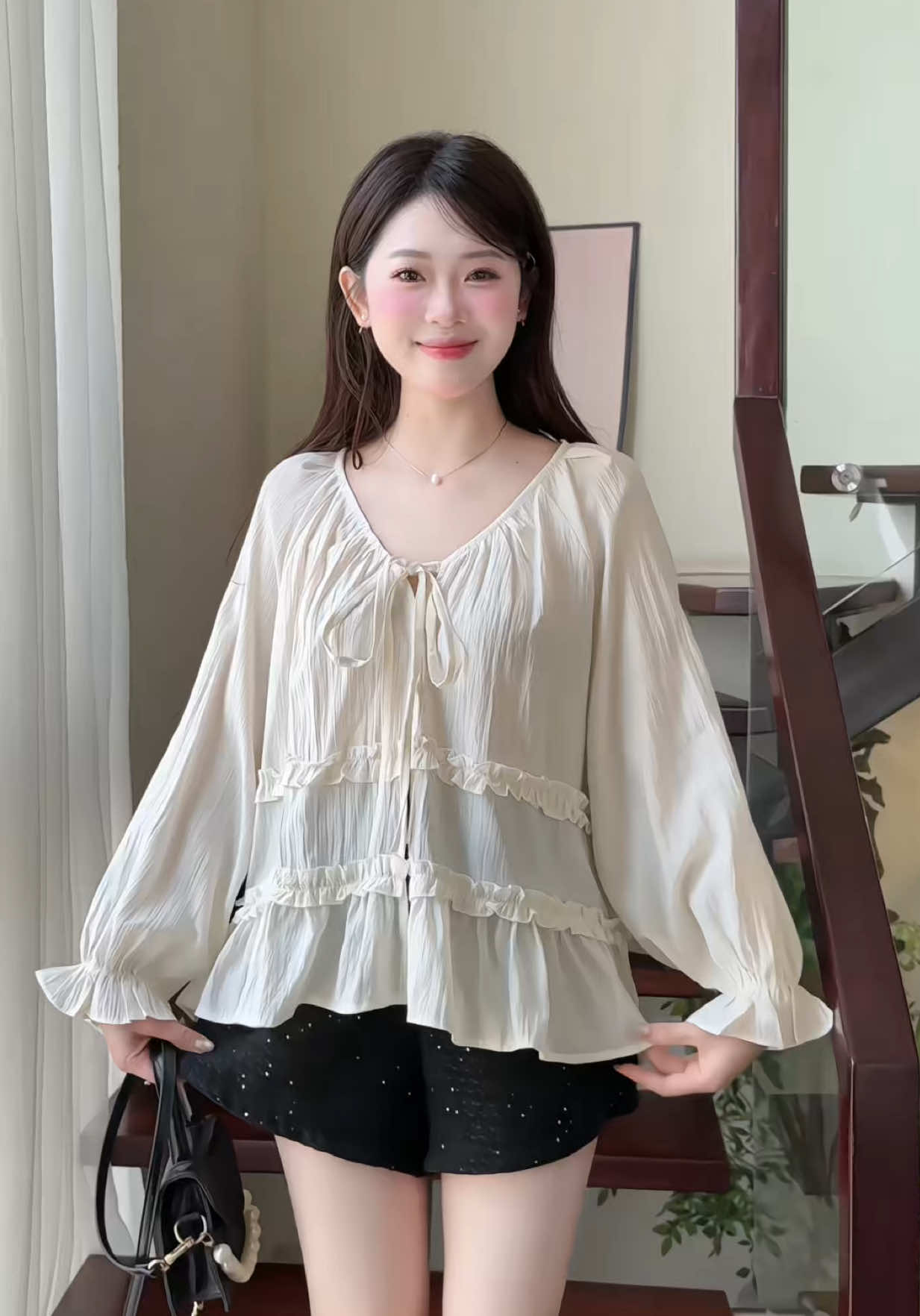 Áo kiểu đẹp giá siêu hời luôn  #nanastore #thoitrang #changthoitrang #fashion #reviewlamdep 