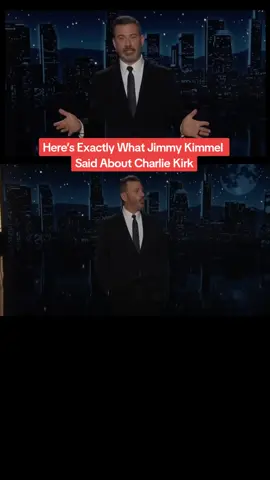 Here’s Exactly What Jimmy Kimmel Said About Charlie Kirk ABC announced Wednesday that “‘Jimmy Kimmel Live’ will be pre-empted indefinitely” following the talk show host’s comments about MAGA and Charlie Kirk’s killer on a Monday broadcast. This makes Kimmel the second late night host to find their show in jeopardy during the second Trump administration in the wake of the cancellation of “The Late Show With Stephen Colbert.” Kimmel drew the ire of FCC Chairman Brendan Carr for these comments, threatening ABC and parent company Disney to handle the situation – lest the government “take action.” Nexstar Media Group, which has more than 200 owned or partner stations in 116 U.S. markets reaching 220 million people, first said it would preempt “Kimmel” broadcasts before the statement came from ABC itself. #trendifypop #fyp #explore #viral #foryou #foryourpage #foryoupage #tiktok #foryour #fypage #trendingvideo #trends #trending #viralvideo #viralvideo #trendingsong #fyppppppppppppppppppppppp #goviral #usa #celebrities #usatiktok #usatiktokers #celebrity #freshnews #report #abc #detailing #cute #live #happeningnow #abcxyz #xbcyza #xhuong #xhuongtiktok #link #in #bio #linkfashioninbio #Love #luxury #resort #design #uk #unitedkingdom #longvideo #ukheadlines #charliekirk #charliekirkshow #charliekirkpodcast #charlie #iirk #chaliekirkdeath #charliekirkdead #charliekirkfamily #charliekirkassassination #kirk #jimmykimmel #jimmykimmellive #jimmykimmelsacked #jimmykimmelpulledout #jimmy #kimmel 