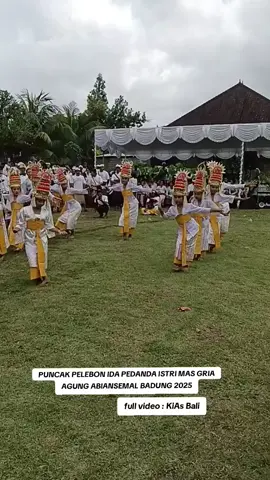 PUNCAK PELEBON IDA PEDANDA ISTRI MAS GRIA AGUNG ABIANSEMAL BADUNG 2025 18/9/2025 #pelebon #culture #bali #fyp #budaya 