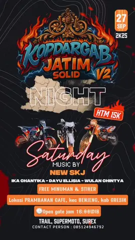 di tunggu kedatangan kalian bolo👋🤩 📍Prambanan Cafe, kec benjeng, kab gresik  Open gate jam 17:00WIB Jangan Lupa Safety Riding bolo🔥 #smi #kracker #independent #surex #supermoto 