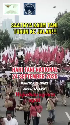 perayaan hari tani Nasional SE Indonesia.. meriah kan kantor bupati Aceh Utara di tanggal 24 September 2025