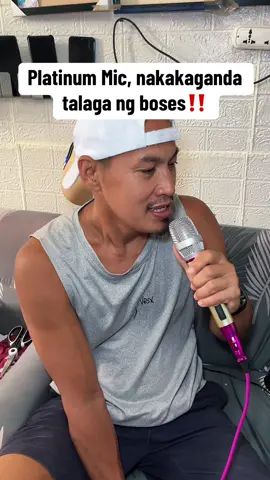 Mapapakanta ka talaga pag ganito kaganda yung mic mo #platinummic #platinummicrophone #mic #microphone 