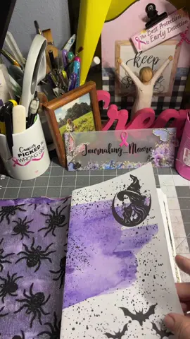 Witch themed junk Journal.Im using the @grabieofficial collage book in my journal.Get yours before they are gone #journaling_moore #grabie #papercrafts #scrapbooking #junkjournal 