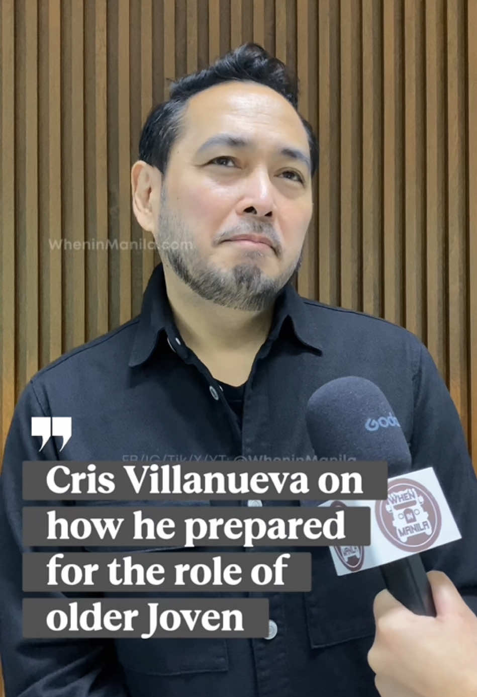 Cris Villanueva shares how he prepared for his role as the older Joven Hernando. “Quezon” premieres on October 15, 2025.  #wheninmanila #quezon #bayaniverse #crisvillanueva #jovenhernando 