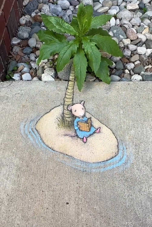 When the Streets Begin to Smile 🎨🧑‍🎨😊😊#art #amazing #sidewalkchalk #streetart #beauty #creative #artist