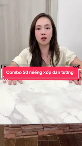 Combo 50 miếng xốp dán tường #xuhuong #phsgr 
