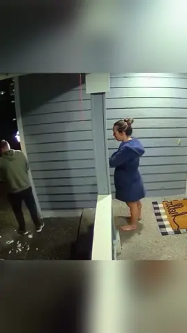 An accident caught on camera #doorbellcam #funny #fall #ringcamera #funnyvideos
